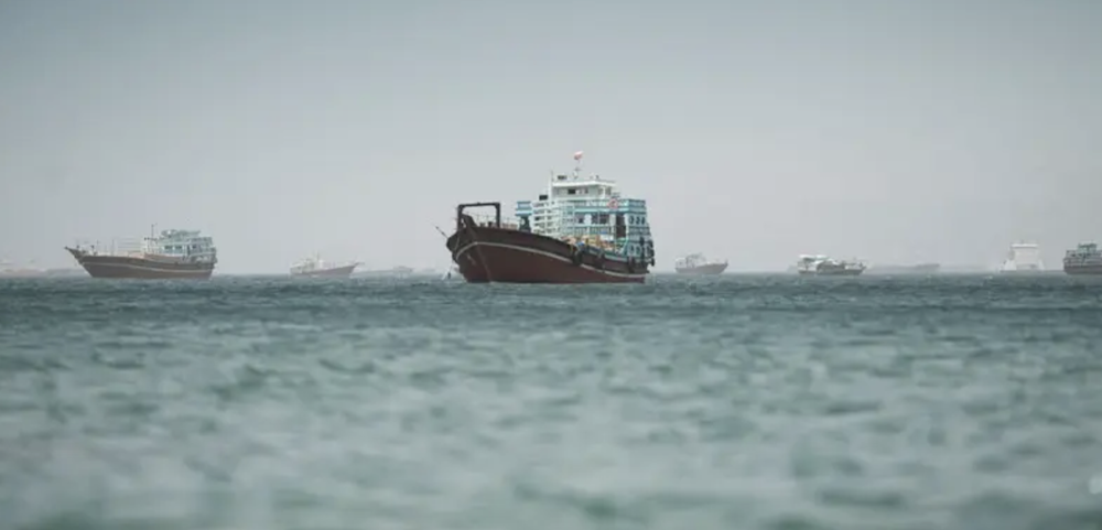 A top UAE official denounced Iran’s claim of control over Emirati waters in the blockaded Strait of Hormuz as a “pipe dream” Thursday. (Reuters/File Photo)
