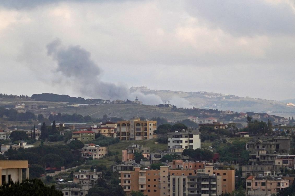 The Israeli military carried out an airstrike in south Lebanon, killing two people it said on Friday were armed and “moving in a suspicious manner” in an area where it is fighting Hezbollah. (AFP)
