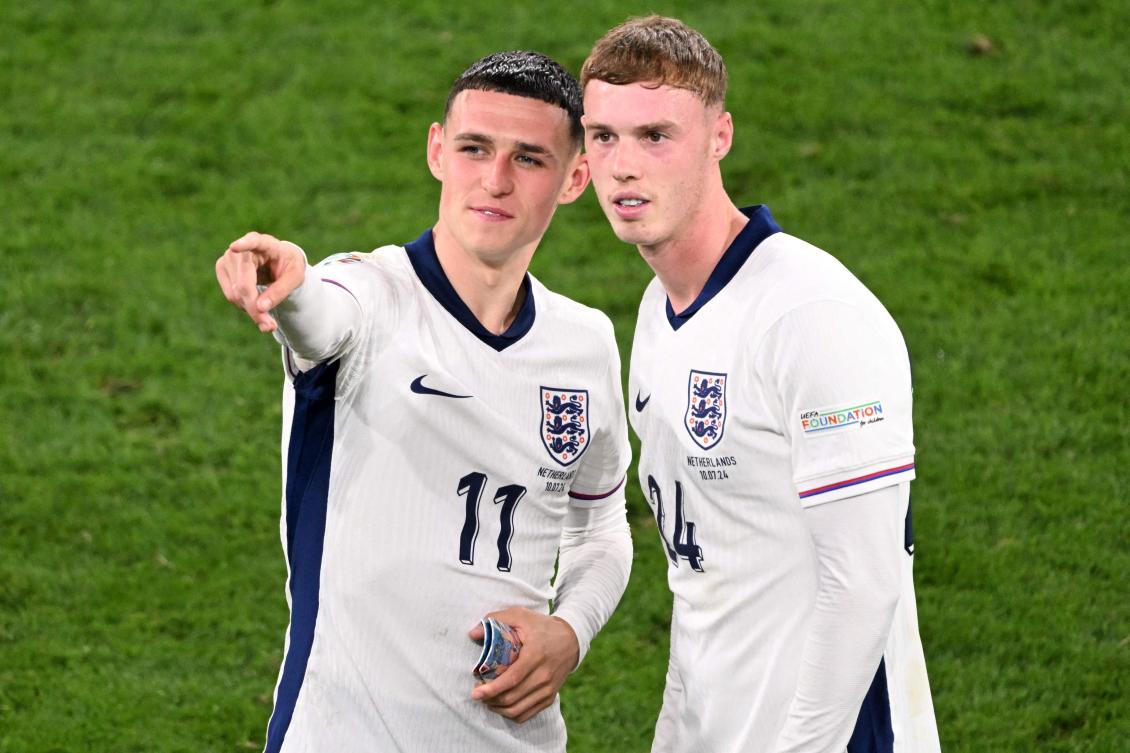 Cole Palmer and Phil Foden were among a number of high-profile names excluded by Thomas Tuchel from England’s World Cup squad on May 22, 2026. (AFP)