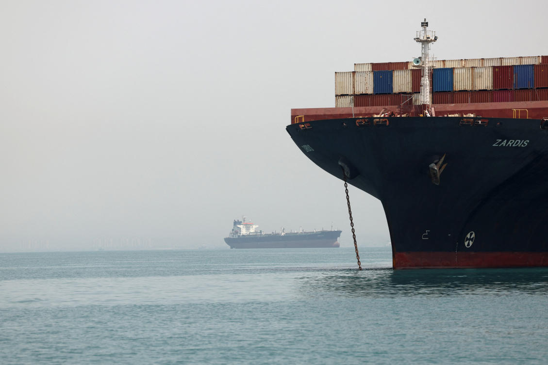 Control of the Strait of Hormuz is a major obstacle in talks to end the US-Iran war. (WANA via Reuters)