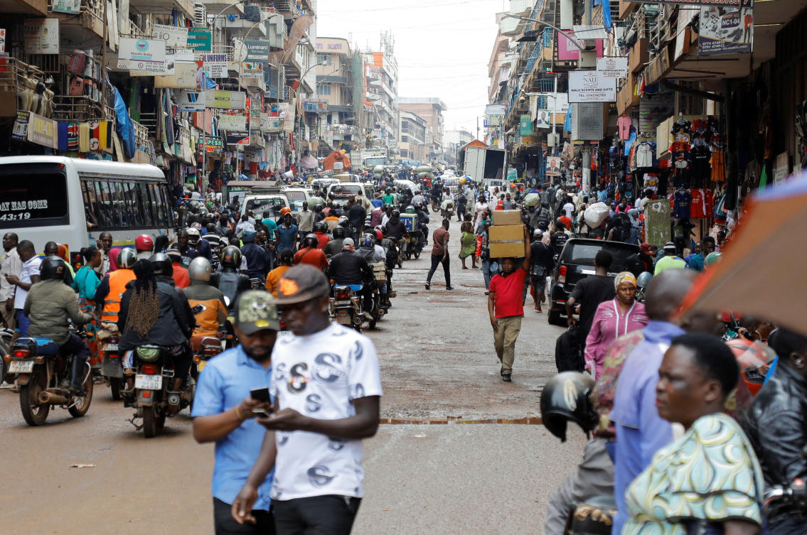 Uganda said on Saturday that three new Ebola cases had been confirmed there, taking the total of confirmed cases to five. Above, Ben Kiwanuka street in Kampala on May 21, 2026. (Reuters)