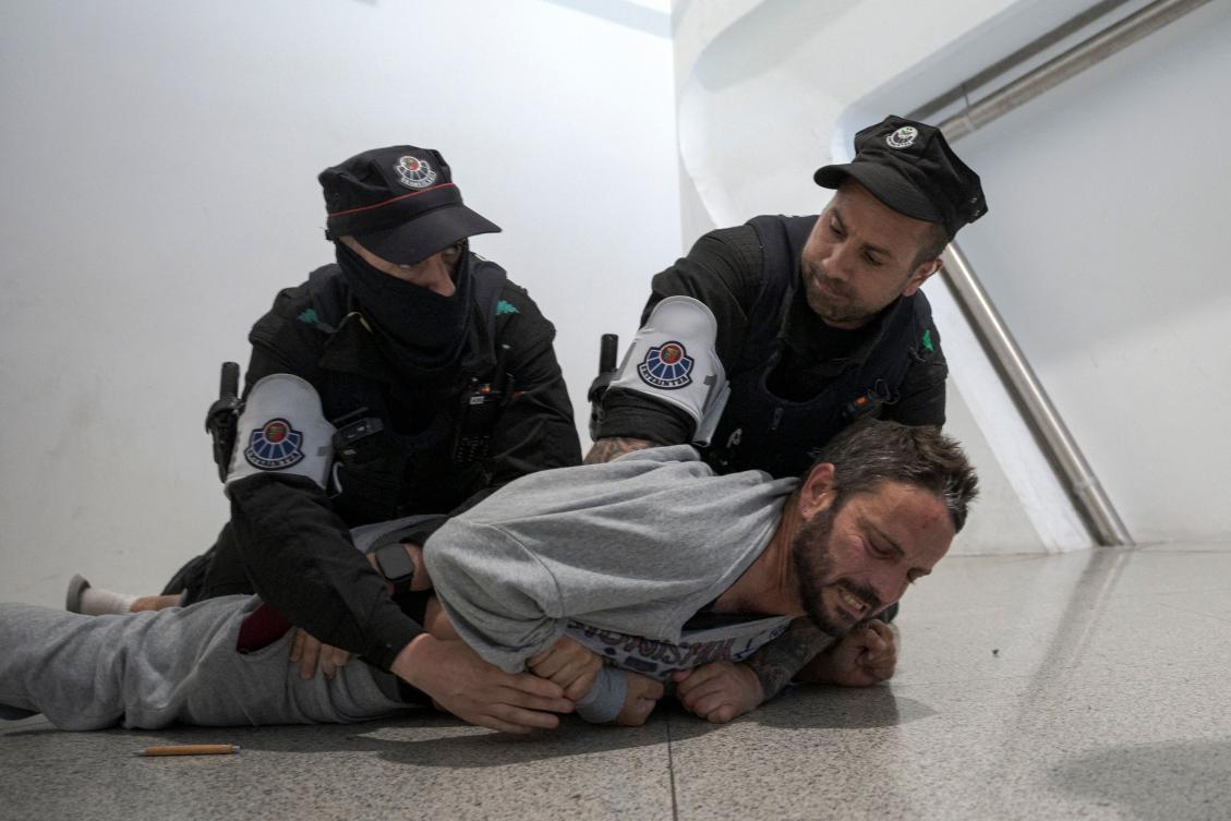 Protesters in Spain condemn police handling of Gaza flotilla activists