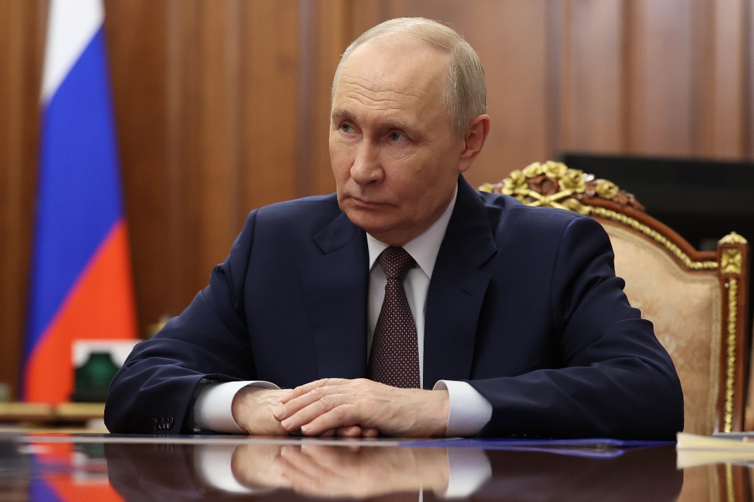 Russian President Vladimir Putin at the Kremlin in Moscow, Russia. (AP)