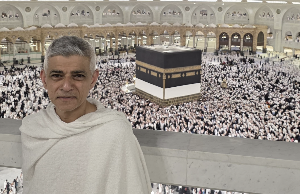 Sadiq Khan, the mayor of London and one of Britain’s most prominent Muslim politicians, shared Eid Al-Adha greetings from Makkah. (Instagram/@sadiq)