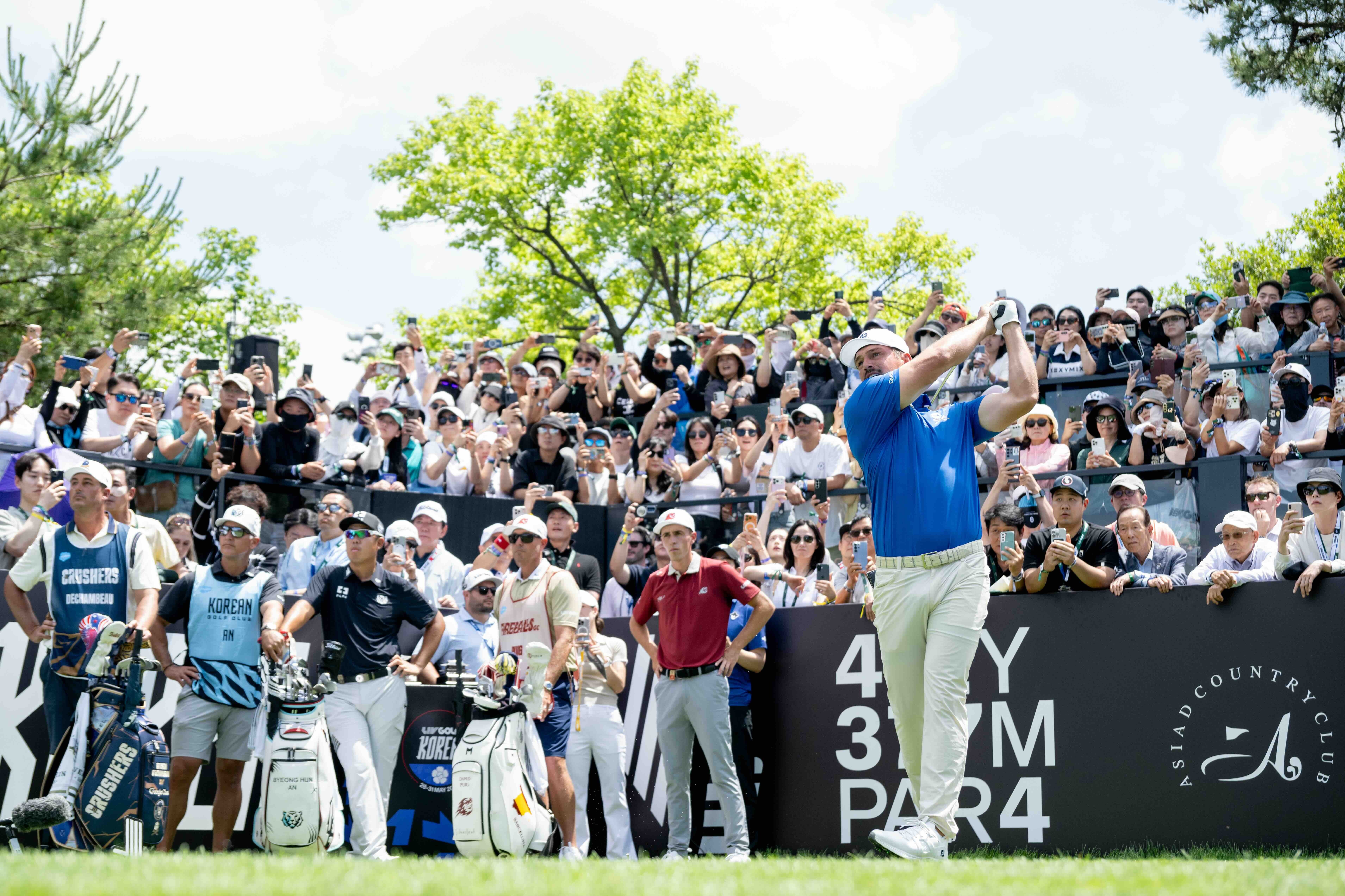DeChambeau, Howell III, Vincent share LIV Round 1 lead in Korea