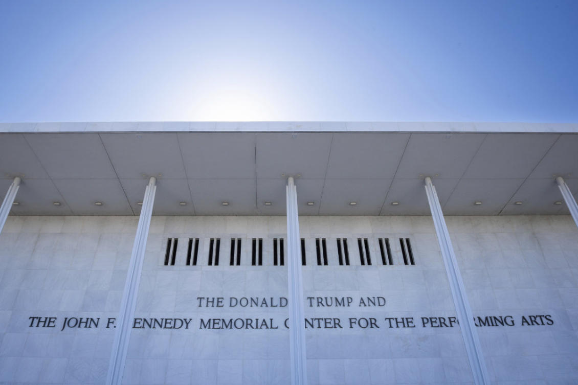 The John F. Kennedy Center for Performing Arts is seen in Washington on May 29, 2026. (AP Photo)