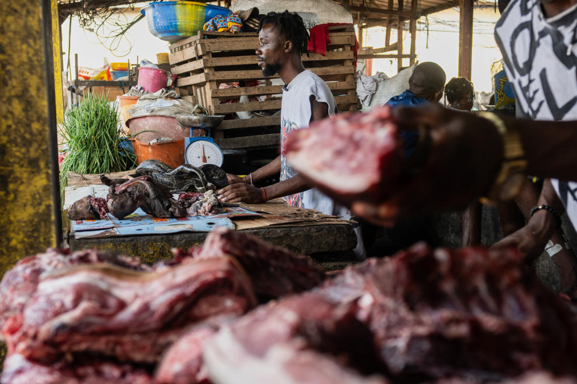 For many in Congo and elsewhere in Central and West Africa, there is no shame in craving wild meat, a key part of the culture. (AP)