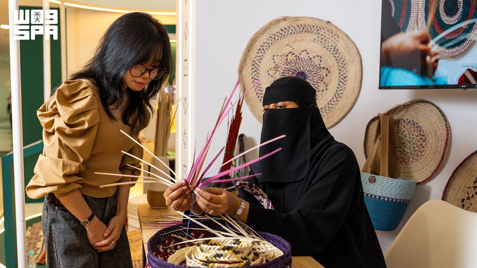 The handicrafts section features live artisan demonstrations, allowing visitors to explore traditional crafts and how they have been preserved across generations. (SPA)