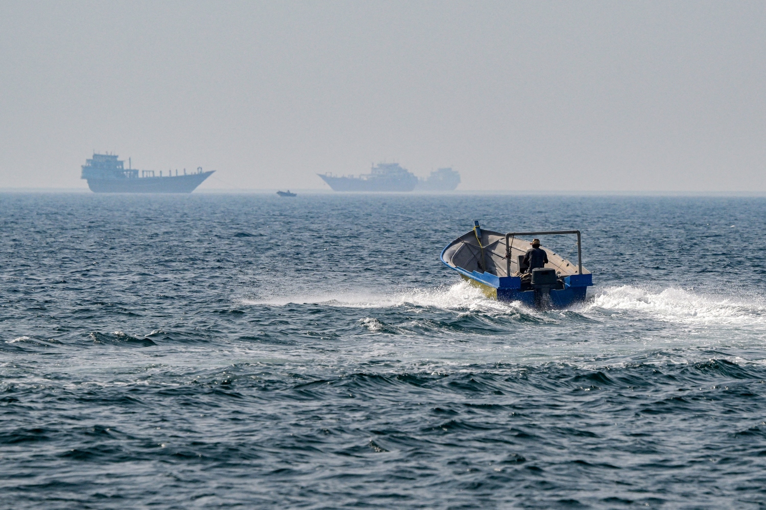 Reopening the Strait of Hormuz is considered a necessary first step toward a comprehensive end to the war (File/AFP)
