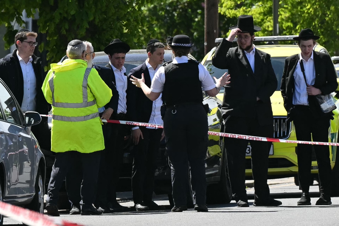 Two people were stabbed on April 29 in north London, Jewish groups said. (FILE/AFP)