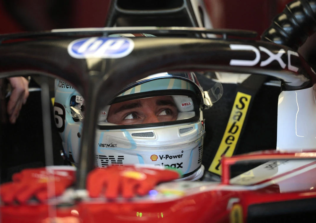 Leclerc on top for Ferrari ahead of Verstappen and Piastri