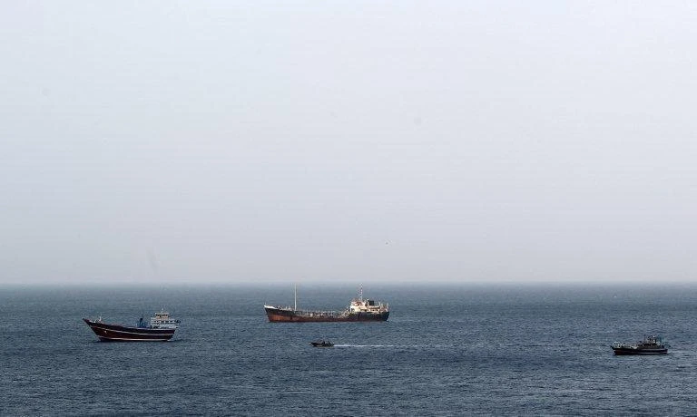 Dhows, fishing boats and cargo ships are seen in the Strait of Hormuz at Khasab area of Oman. (AFP file photo)
