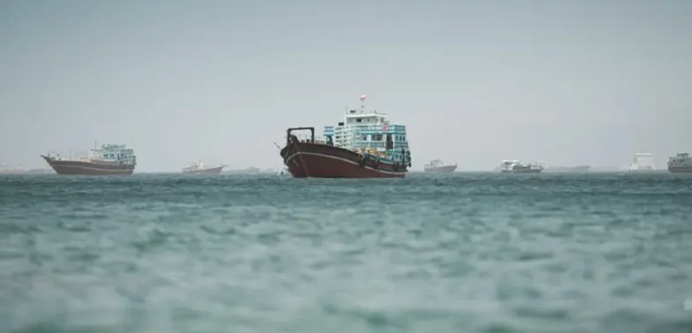 A top UAE official denounced Iran’s claim of control over Emirati waters in the blockaded Strait of Hormuz as a “pipe dream” Thursday. (Reuters/File Photo)