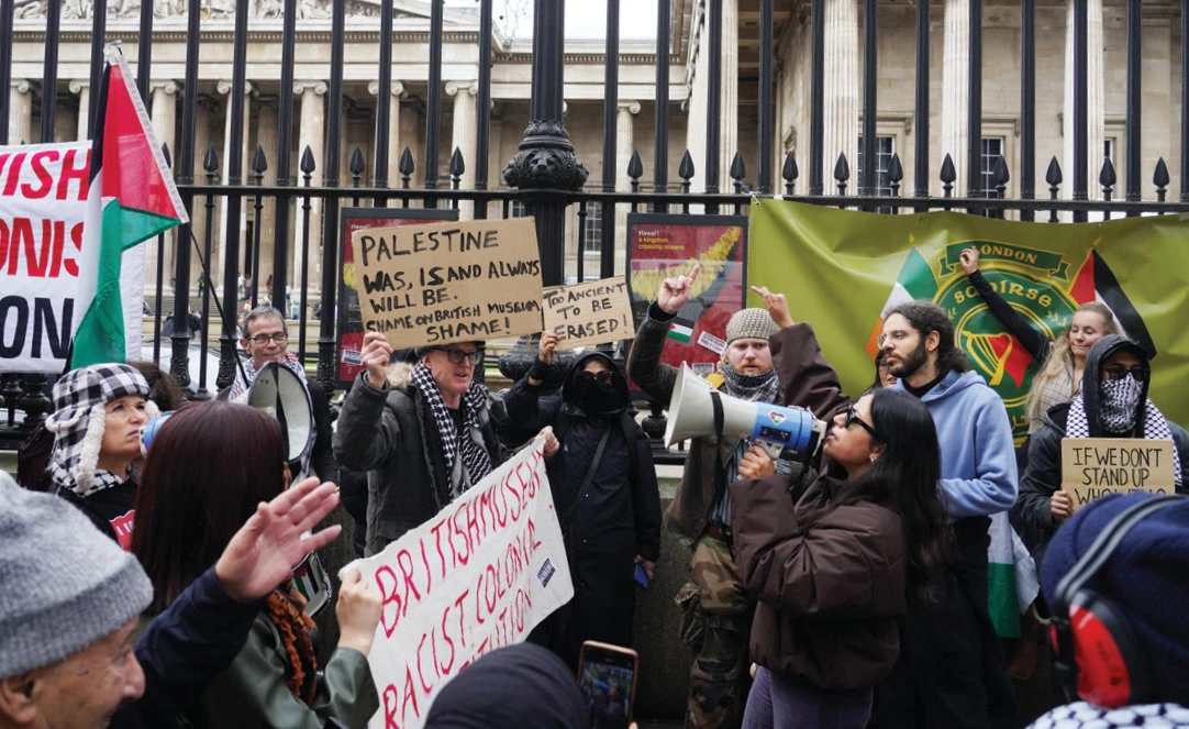 Why the British Museum’s removal of ‘Palestine’ from panels stirred up a political storm