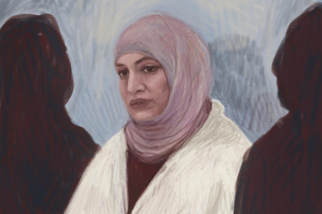 A court sketch depicts Zeinab Ahmad at Melbourne Magistrates Court in Melbourne, Australia, Thursday, June 4, 2026. (AP)