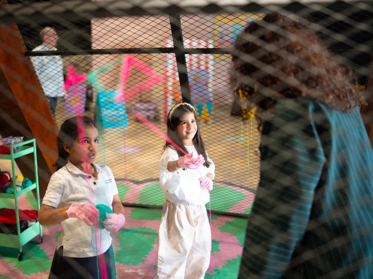 The Studio Youth event “Upcycling Wonderground” transforms the iconic B1 Gallery into a playground for children. (Supplied)