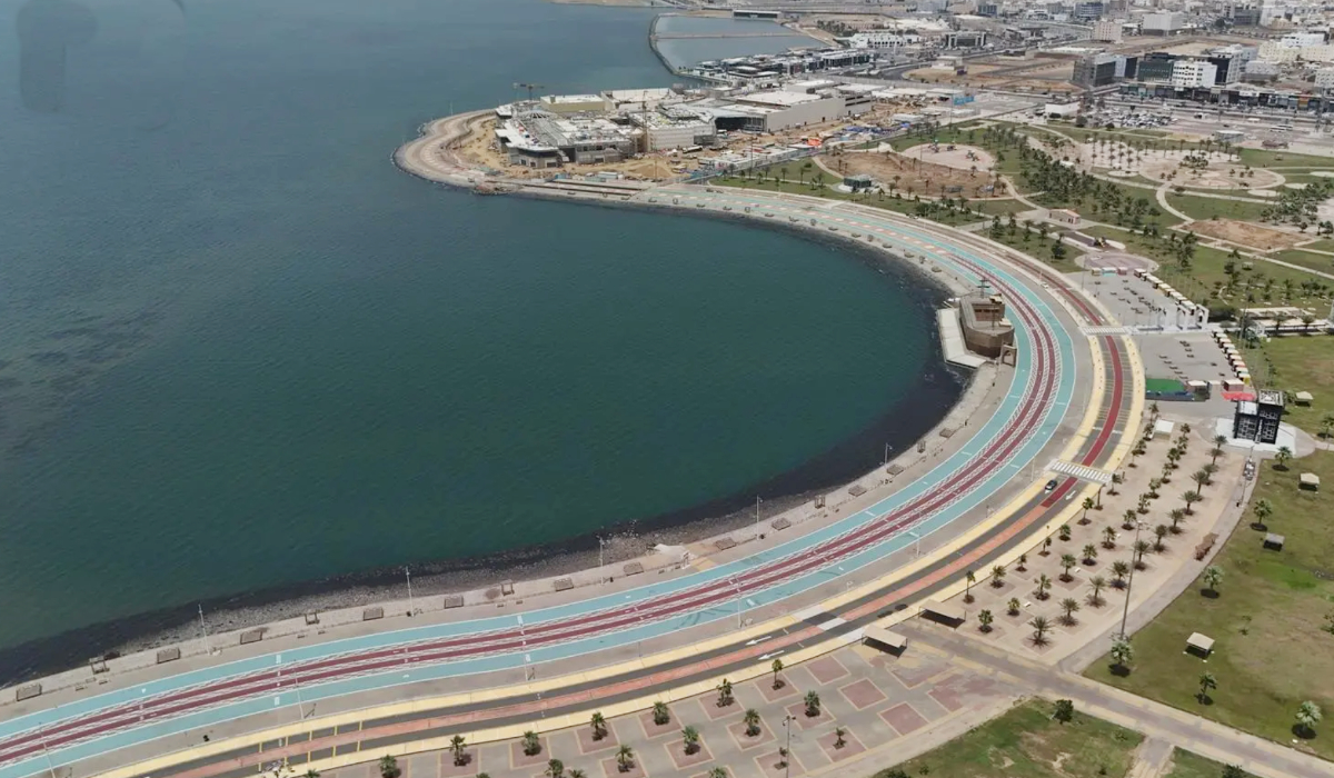 Stretching 2.1 km, the waterfront road integrates comprehensive facilities to enhance the visitor experience. (SPA)
