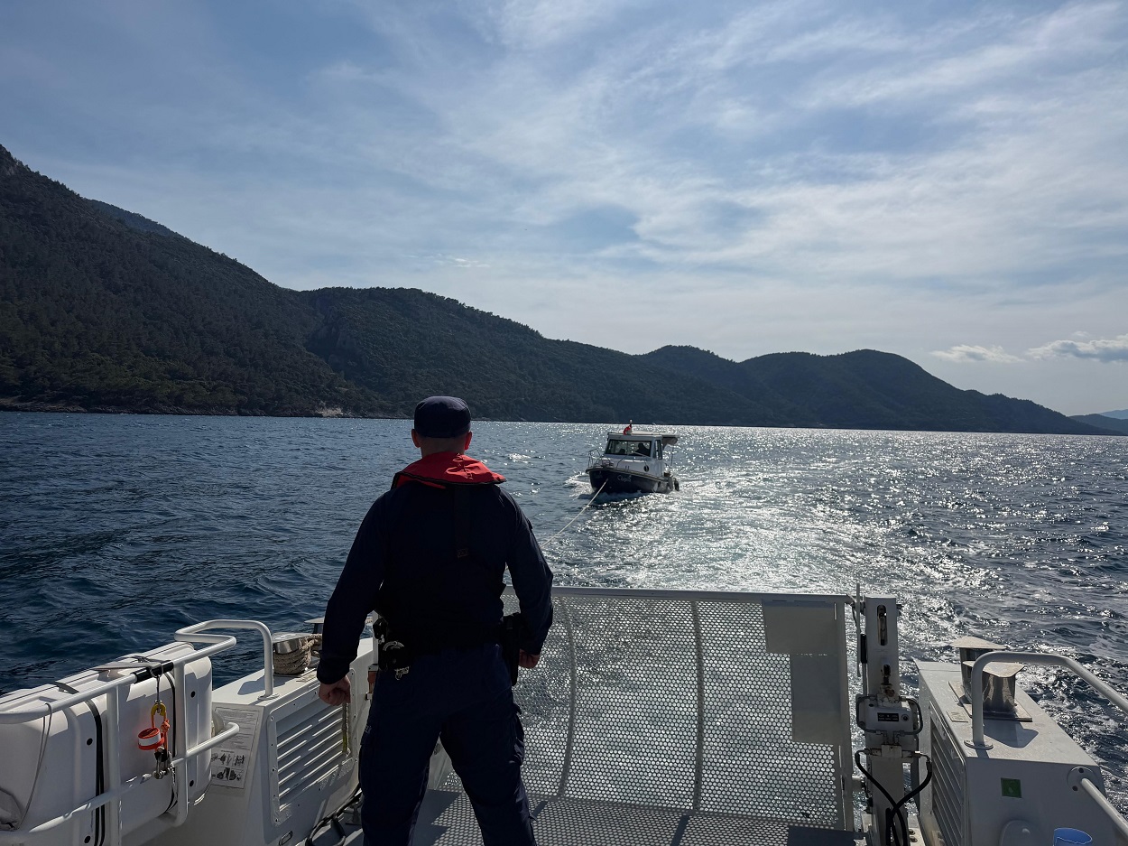 The Turkish fishing boat sank Friday in the Black Sea west of the Russian occupied Crimean Peninsula. (Turkiye Coast Guard Command/File)