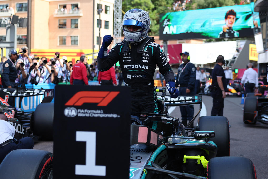 Kimi Antonelli’s ‘magic lap’ beats Max Verstappen to pole at Monaco Grand Prix