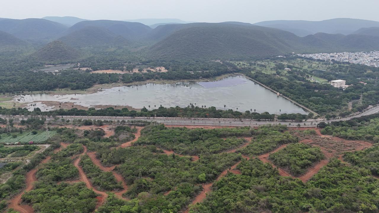 The site of Google’s AI hub in Visakhapatnam, Andhra Pradesh, May 2026. (Human Rights Forum)