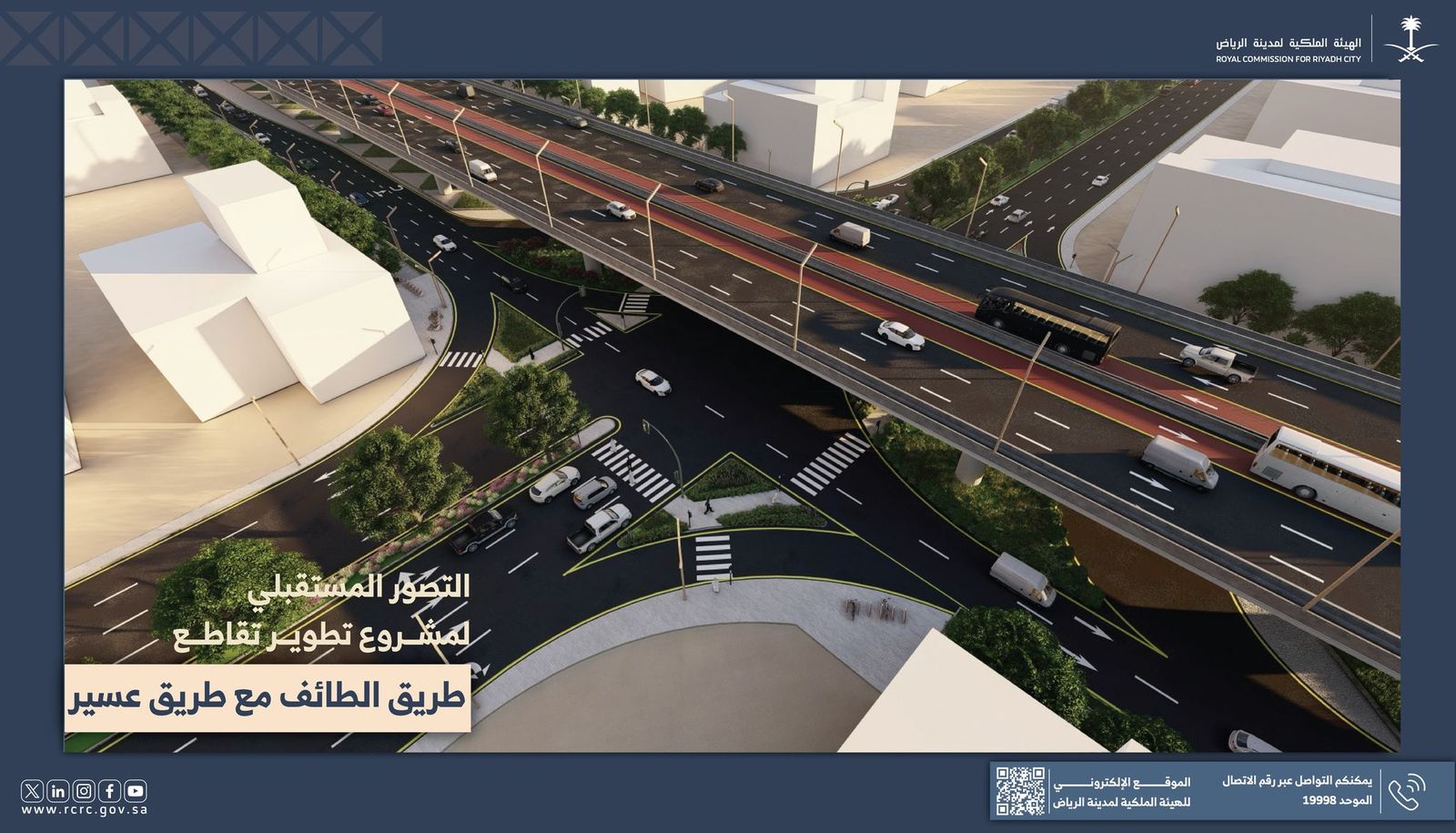 Work has begun on a major road development project in Riyadh aimed at improving traffic flow and strengthening connections between key areas of the capital. (Supplied/RCRC)