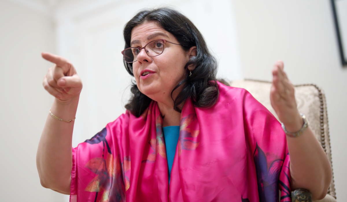 Chargé d'Affaires of the Embassy of Cuba Lianys Torres Rivera, speaks with The Associated Press at the mission in Washington, Tuesday, June 9, 2026. (AP)