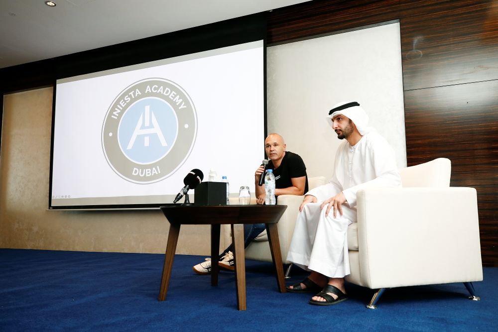 World Cup winner Andres Iniesta launches academy in Dubai
