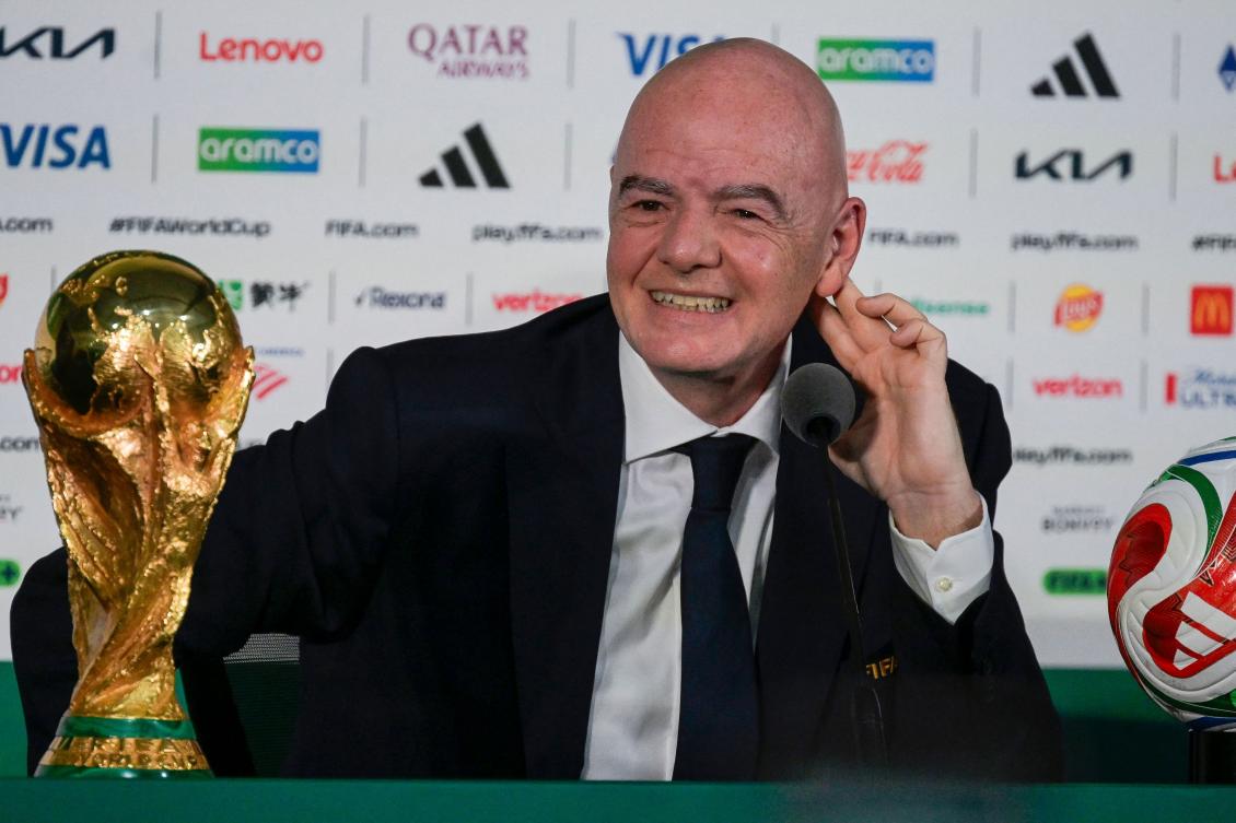 FIFA President Gianni Infantino said security rules above everything when asked about the US refusing to allow a Somali referee into the country for the World Cup. (AFP)