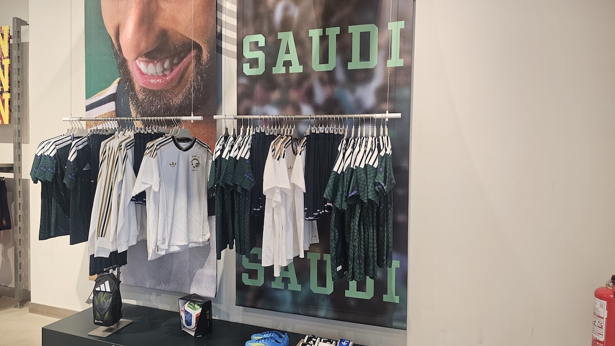 With the start of the FIFA World Cup 2026, excitement is building among football fans across the globe, as Jersey shops across the Kingdom are witnessing a surge in demand as football enthusiasts flock to stores to buy jerseys of their favourite teams. (AN Photo)