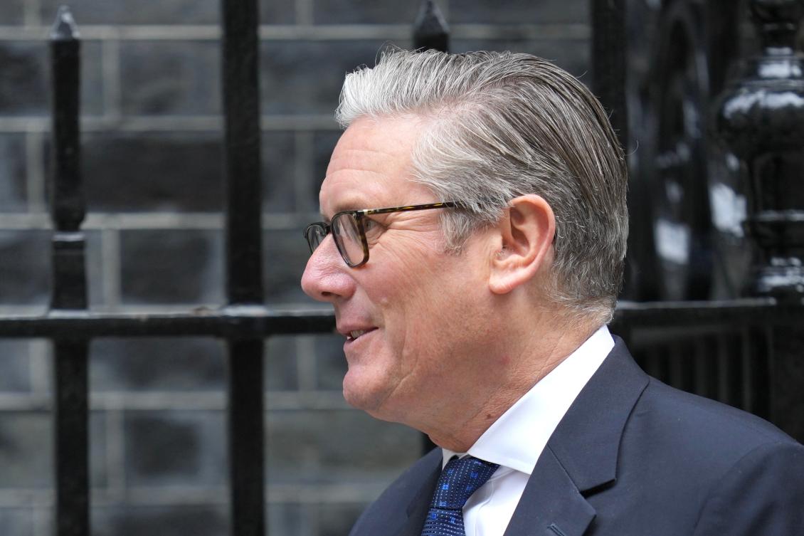 Britain’s Prime Minister Keir Starmer said he had already made “hard-edged” choices to cut other departments’ budgets in order to put more money toward defense investment. (AP)