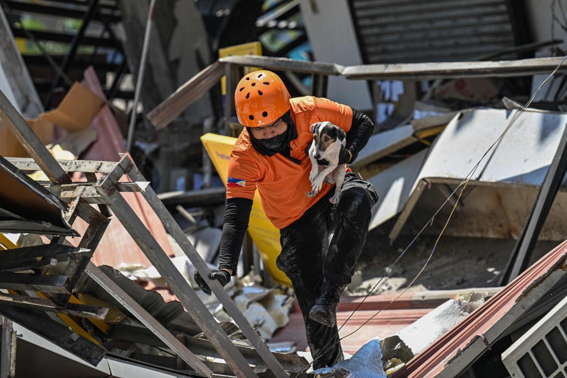 It left 46 people dead with 38 others still missing. The 7.8 magnitude offshore quake struck Monday off the southern province of Sarangani. (AFP)