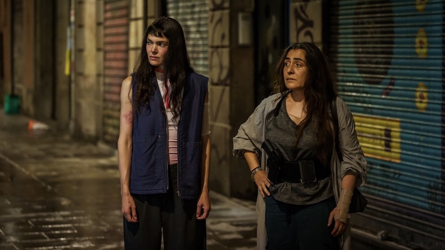 Ana Rujas as Clara and Candela Peña as Ripoll in ‘The Marked Woman’ (Supplied)