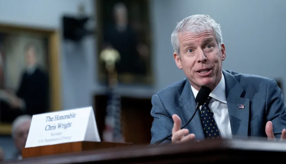 Roughly 7 million barrels a day of oil are getting out of the Arabian Gulf with US military help, Energy Secretary Chris Wright (pictured) said on Friday at an event in Houston. (Reuters/File Photo)