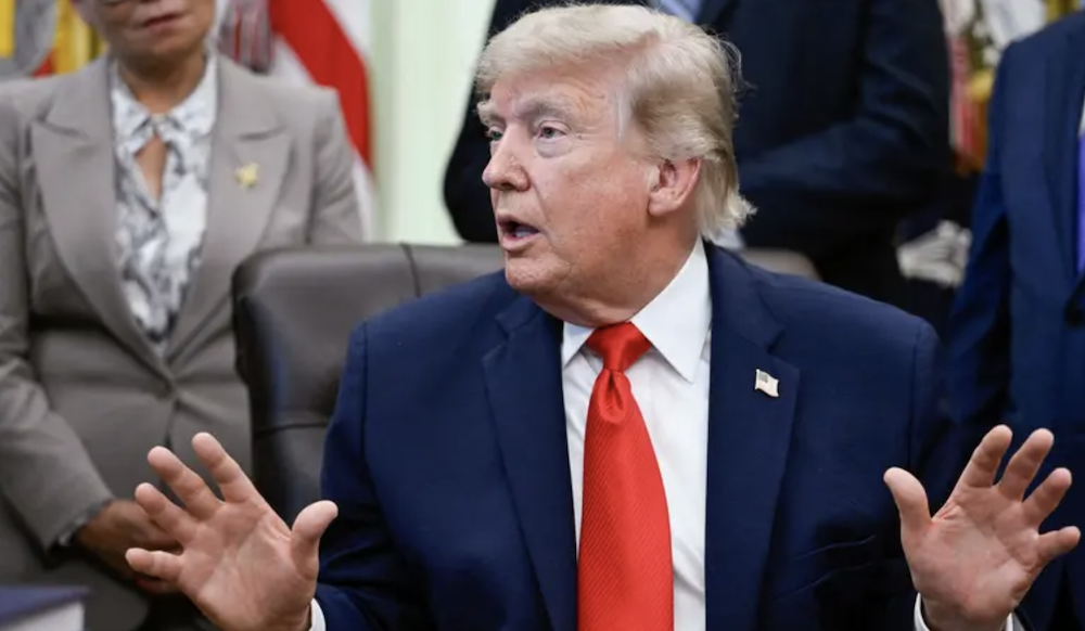 US President Donald Trump at the White House last Thursday. (Reuters/File Photo)