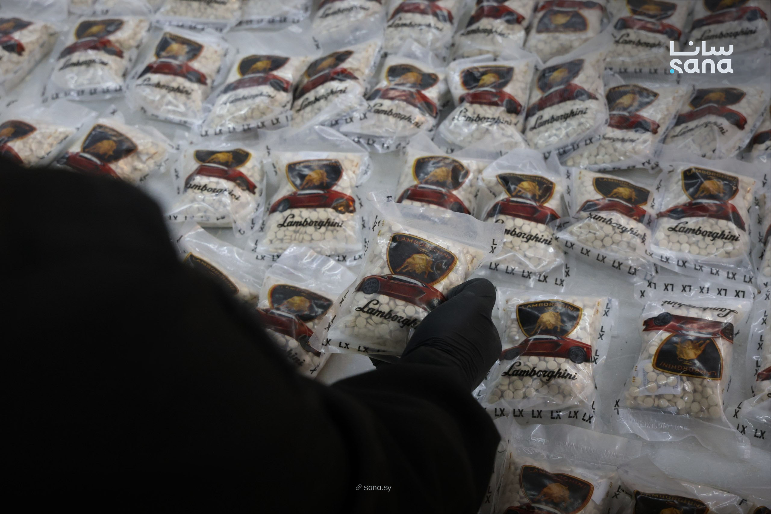 The Syrian Drug Enforcement Administration arrested several suspects who formed a cross-border criminal gang. (SANA)