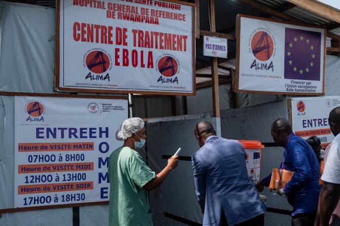 Uganda’s vice president called on Tuesday for countries to lift travel restrictions against Ugandan citizens, saying that his country had controlled Ebola in the current outbreak. (AFP/File)