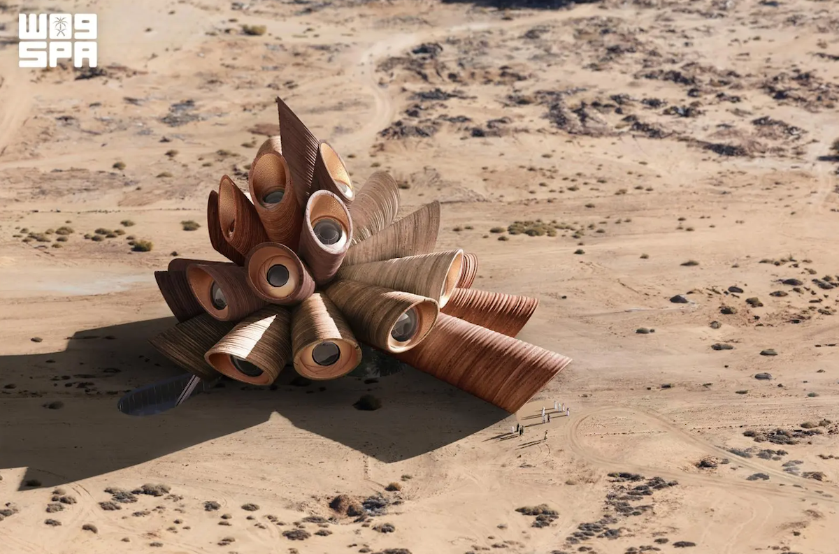 AlUla Manara will be a world-class observatory with a visitor and research center located 70 km north of the ancient city in Saudi Arabia’s northwest. (SPA)
