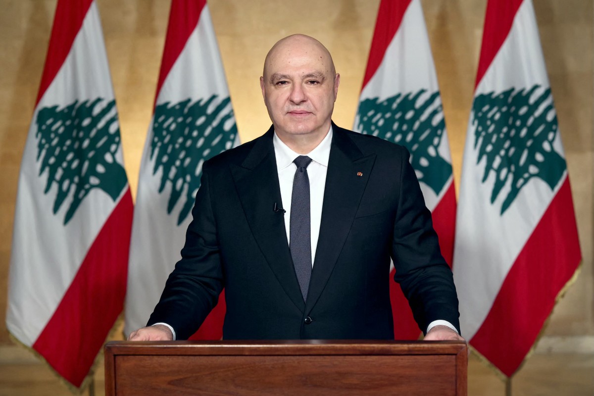ebanon's President Joseph Aoun said the Lebanese state is sovereign in its decision-making. (File/AFP)