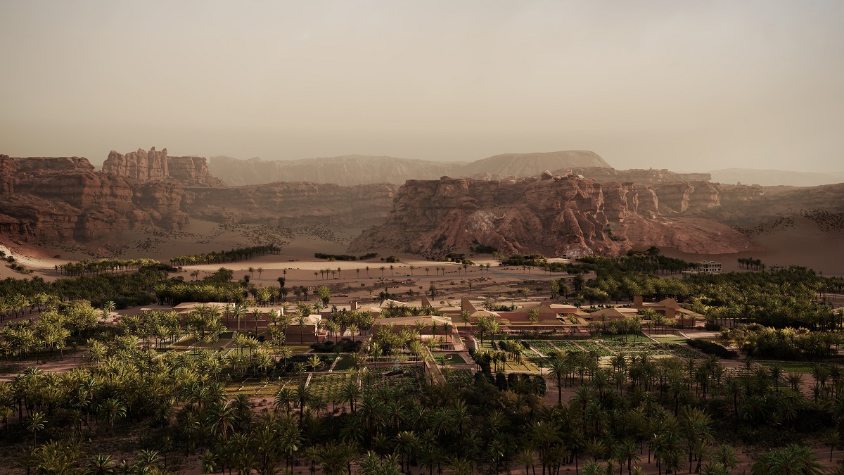 A render of Lina Ghotmeh's winning proposal for the AlUla Contemporary Art Museum. (Lina Ghotmeh - Architecture)