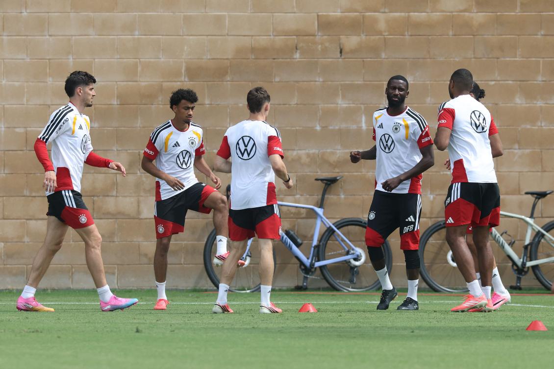 A general view during a Germany training session at Winston-Salem State University on Jun. 18, 2026 in Winston-Salem, North Carolina. (AFP)
