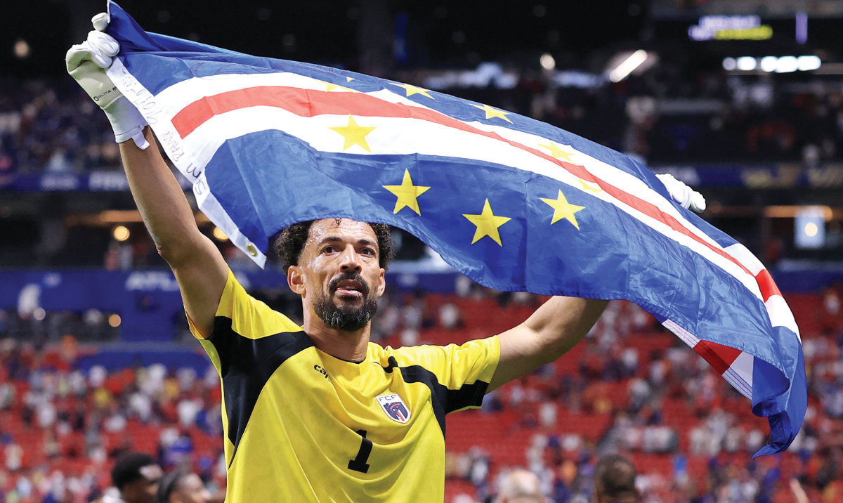 Vozinha of Cape Verde applauds fans after the 0-0 draw during the World Cup 2026 GroupH match against Spain at Atlanta Stadium on Monday. (Getty Images)