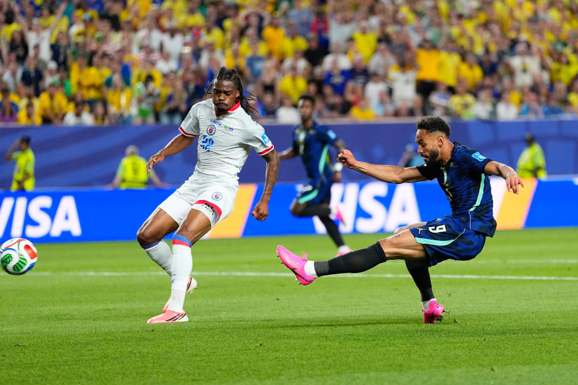 Matheus Cunha scored twice as Brazil eased past Haiti 3-0 on Friday to breathe life into their World Cup campaign and close in on a spot in the last 32. (AP)