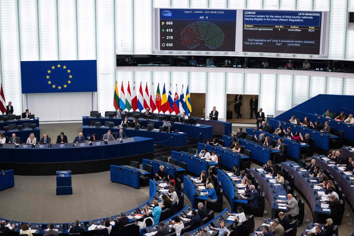 The UN rights chief said on Saturday he deeply regretted the European Union’s new migration rules, which allow much broader detention powers and the creation of deportation centers outside the bloc. (AFP)