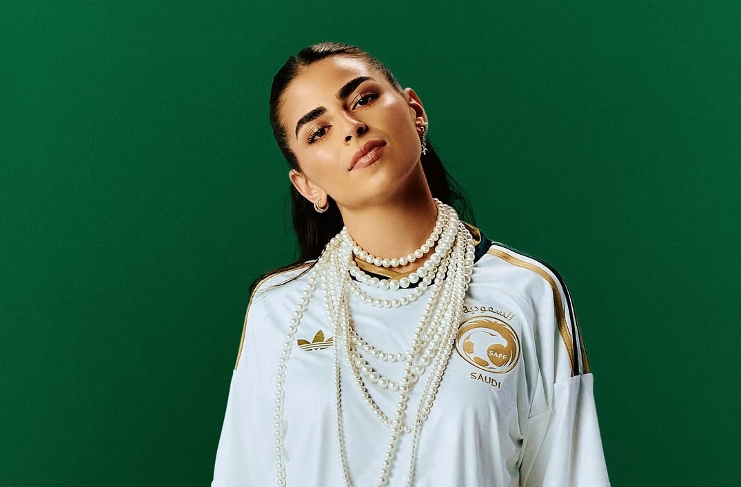 Shargeeya posed for Adidas in the national team's FIFA World Cup kit. Instagram