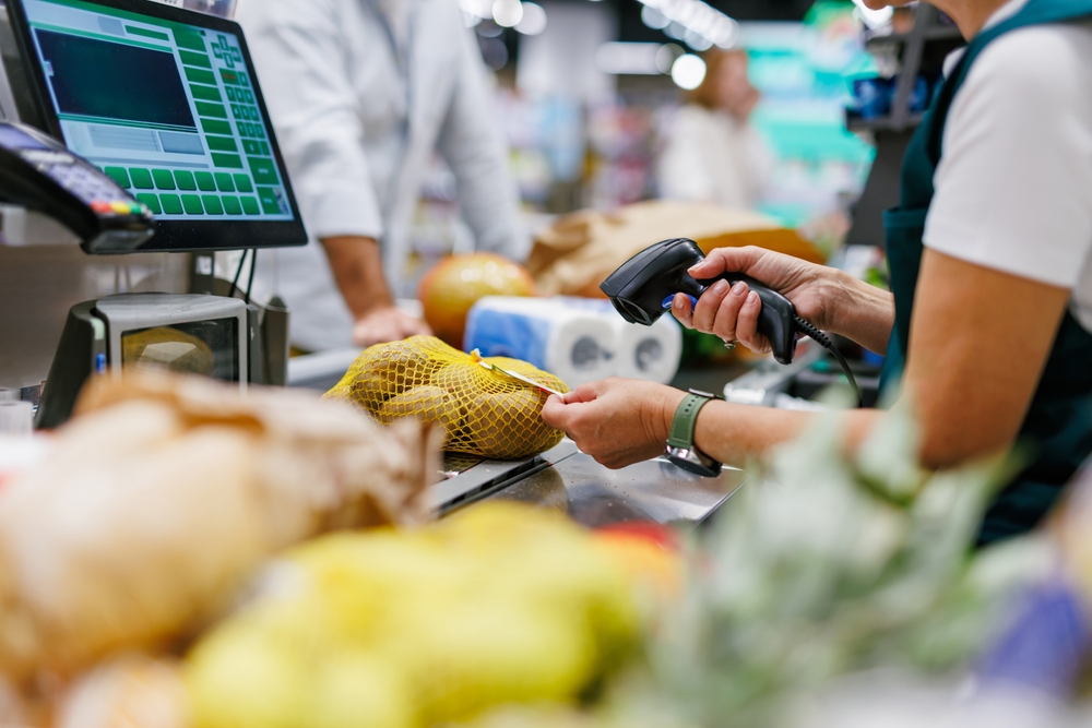 Food and beverage prices rose 5.96 percent in May from a year earlier, while cigarettes and tobacco prices increased 0.07 percent. Shutterstock
