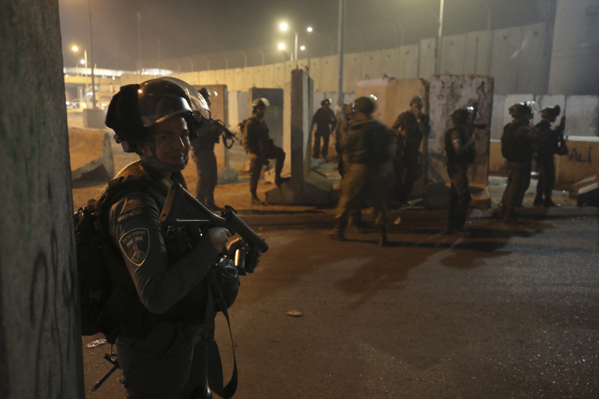 The Palestinian Red Crescent Society (PRCS) said he is 15 years old. (AFP)