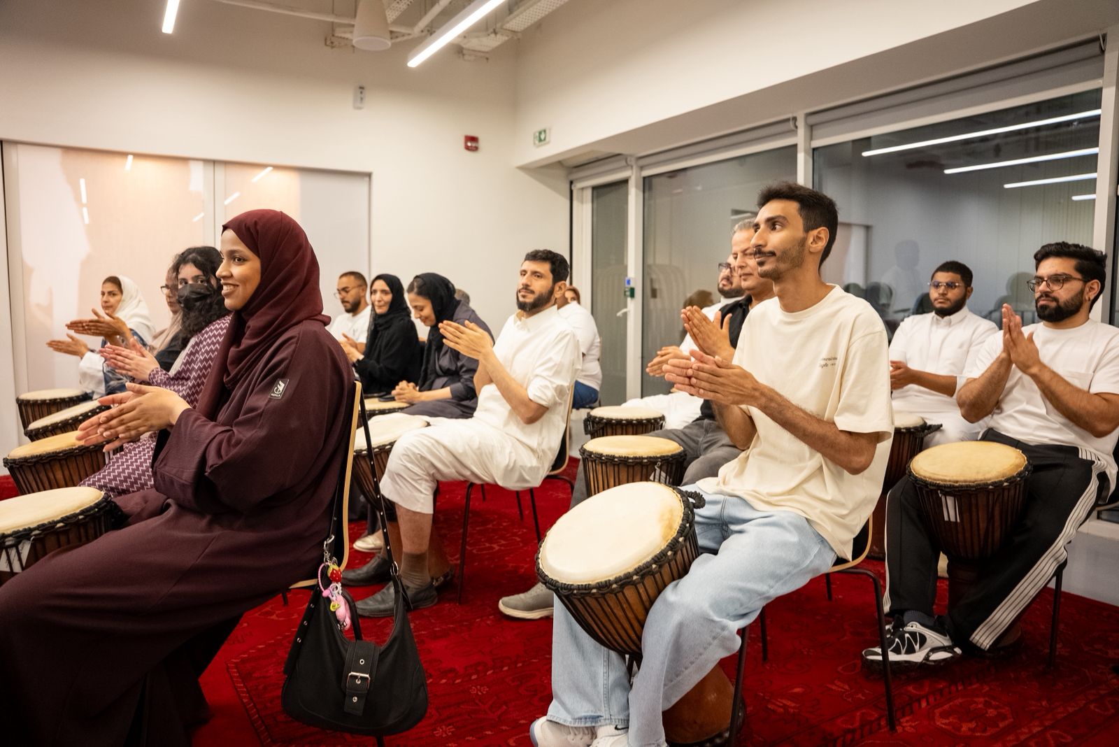 Hayy Jameel's drumming circles are due to take place every month. (Supplied)