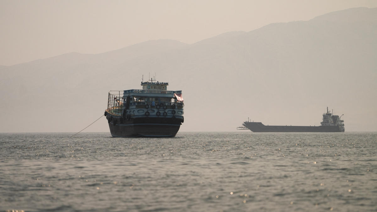 Maritime tracking data showed that dozens of ships passed through the Strait of Hormuz on Saturday and Sunday, though far fewer than the daily average before the war. (Reuters)