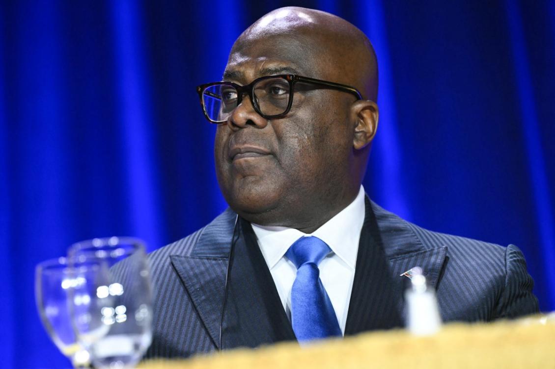 DR Congo President Felix Tshisekedi is preparing to pass a law which could open the door to a third term in office. (AFP)