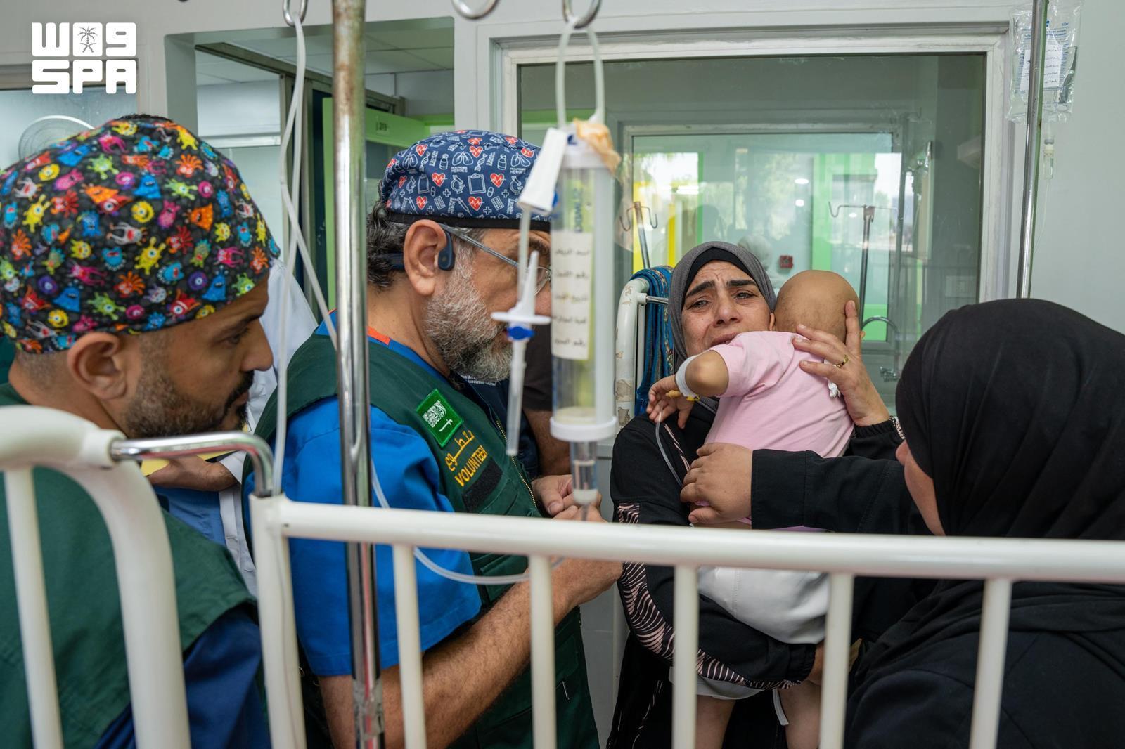 KSrelief medical project treats pediatric cases in Damascus. (SPA)